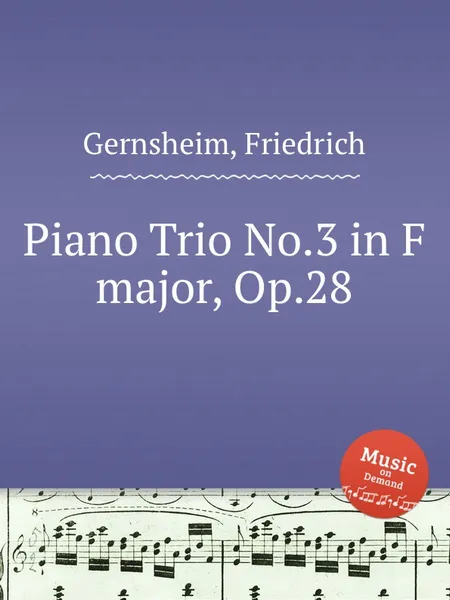Обложка книги Piano Trio No.3 in F major, Op.28, F. Gernsheim