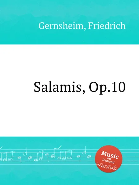 Обложка книги Salamis, Op.10, F. Gernsheim