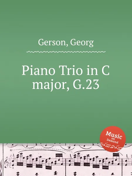 Обложка книги Piano Trio in C major, G.23, G. Gerson