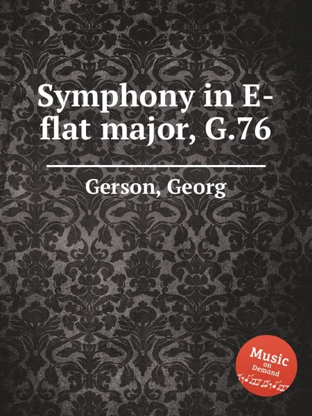 Обложка книги Symphony in E-flat major, G.76, G. Gerson