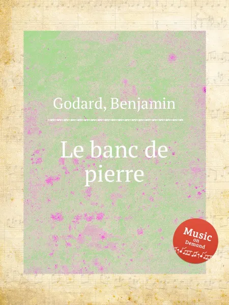 Обложка книги Le banc de pierre, B. Godard