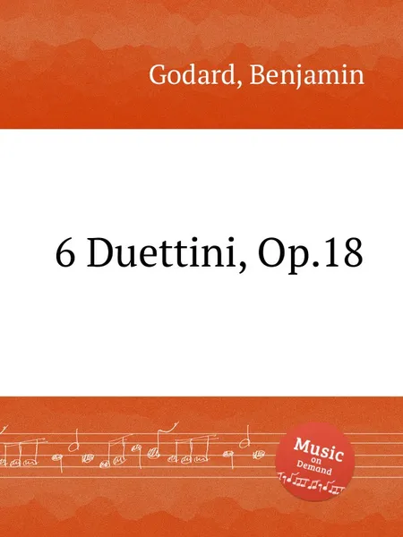 Обложка книги 6 Duettini, Op.18, B. Godard