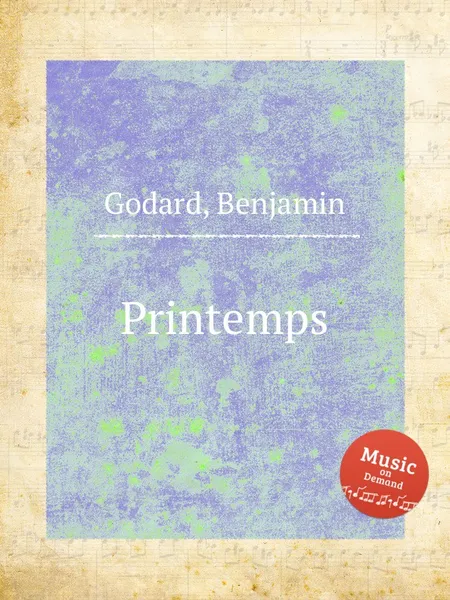 Обложка книги Printemps, B. Godard