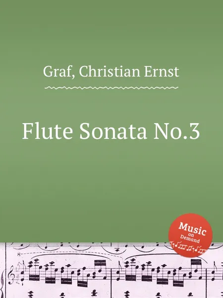 Обложка книги Flute Sonata No.3, C.E. Graf