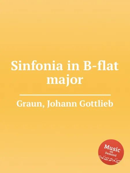 Обложка книги Sinfonia in B-flat major, J.G. Graun