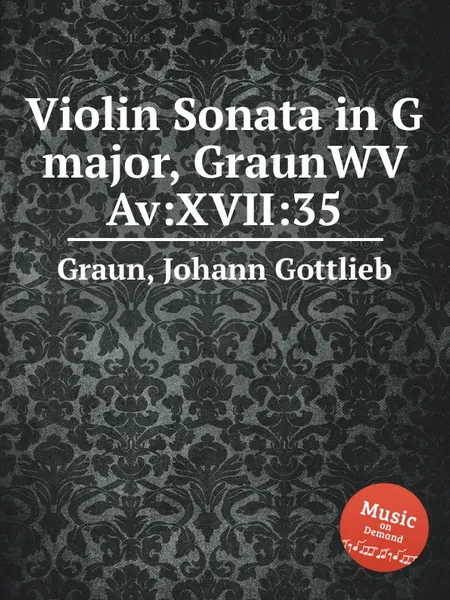 Обложка книги Violin Sonata in G major, GraunWV Av:XVII:35, J.G. Graun