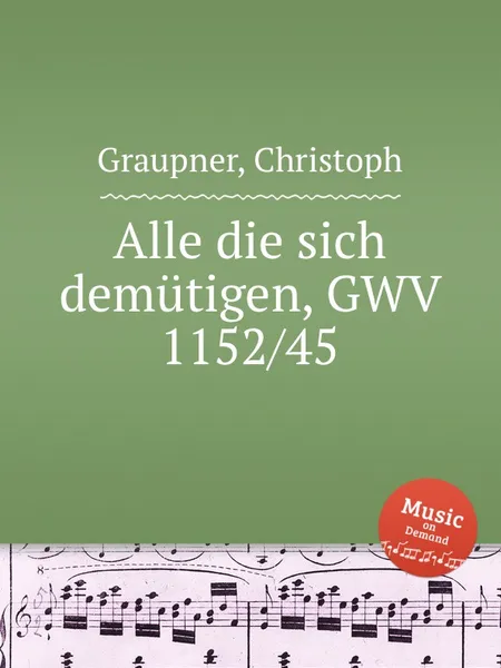 Обложка книги Alle die sich demutigen, GWV 1152/45, C. Graupner