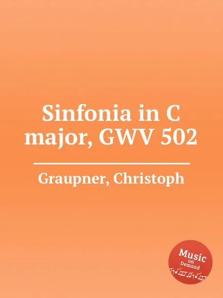 Обложка книги Sinfonia in C major, GWV 502, C. Graupner