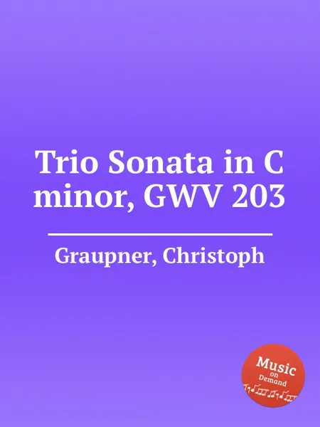 Обложка книги Trio Sonata in C minor, GWV 203, C. Graupner