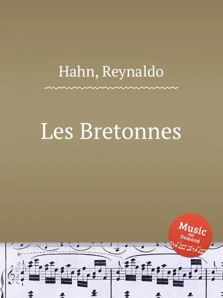 Обложка книги Les Bretonnes, R. Hahn