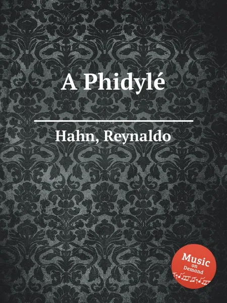 Обложка книги A Phidyle, R. Hahn