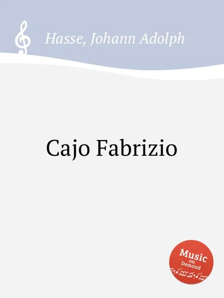 Обложка книги Cajo Fabrizio, J.A. Hasse