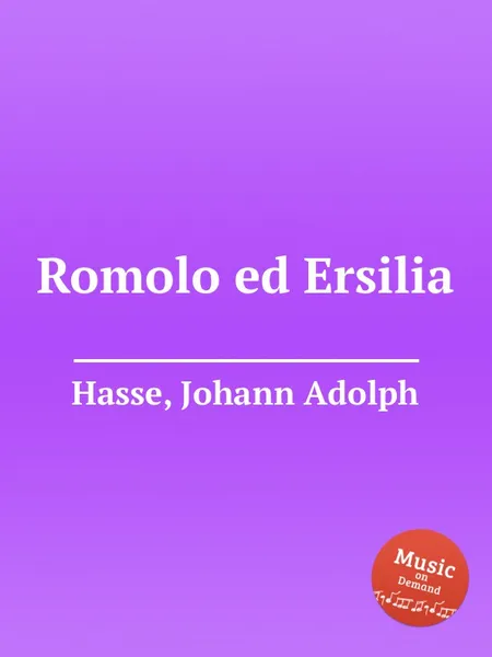 Обложка книги Romolo ed Ersilia, J.A. Hasse