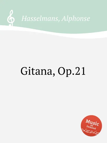 Обложка книги Gitana, Op.21, A. Hasselmans