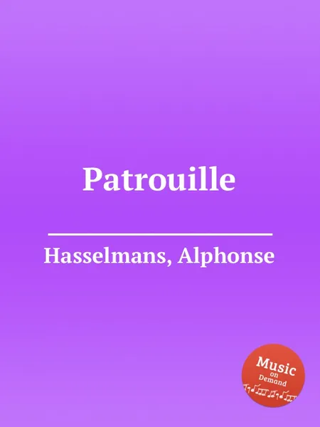 Обложка книги Patrouille, A. Hasselmans