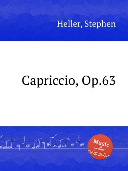 Обложка книги Capriccio, Op.63, S. Heller