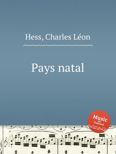 Обложка книги Pays natal, C.L. Hess