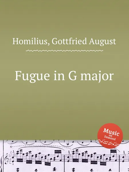 Обложка книги Fugue in G major, G.A. Homilius