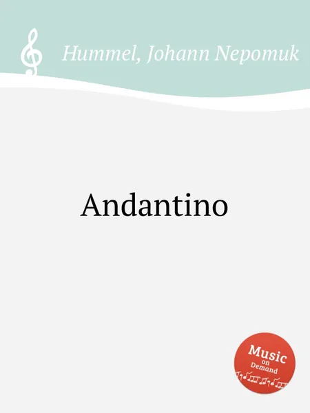 Обложка книги Andantino, J.N. Hummel