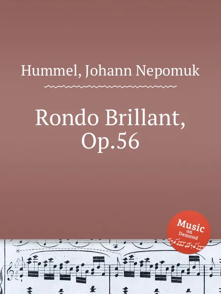 Обложка книги Rondo Brillant, Op.56, J.N. Hummel