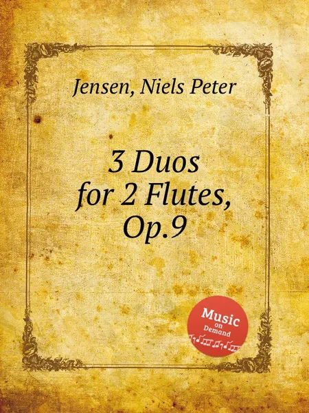 Обложка книги 3 Duos for 2 Flutes, Op.9, N.P. Jensen