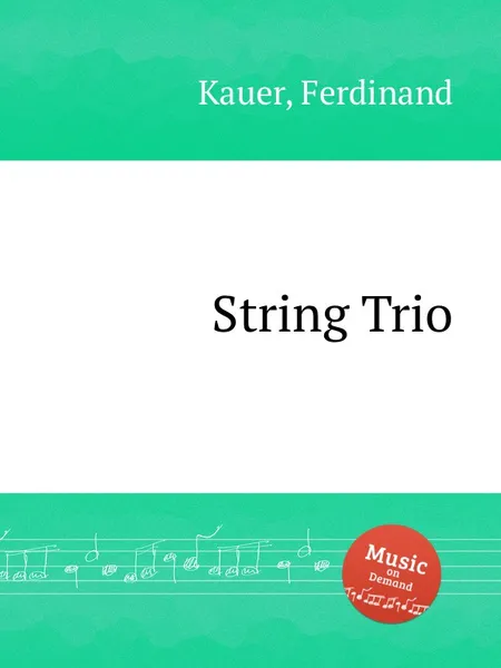 Обложка книги String Trio, F. Kauer