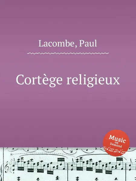 Обложка книги Cortege religieux, P. Lacombe