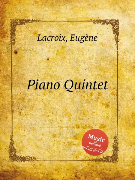 Обложка книги Piano Quintet, E. Lacroix