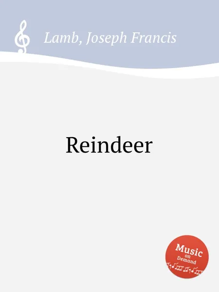 Обложка книги Reindeer, J.F. Lamb