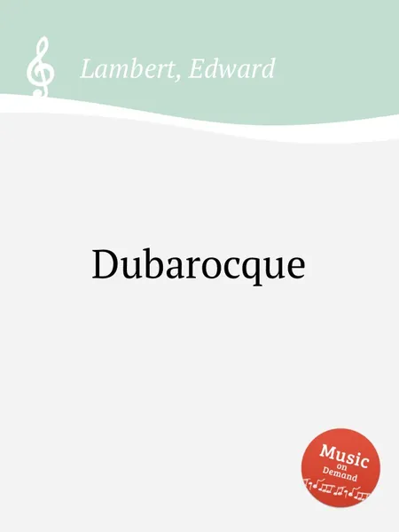 Обложка книги Dubarocque, E. Lambert