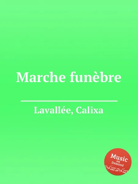 Обложка книги Marche funebre, C. Lavallée