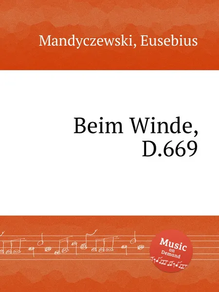 Обложка книги Beim Winde, D.669, E. Mandyczewski