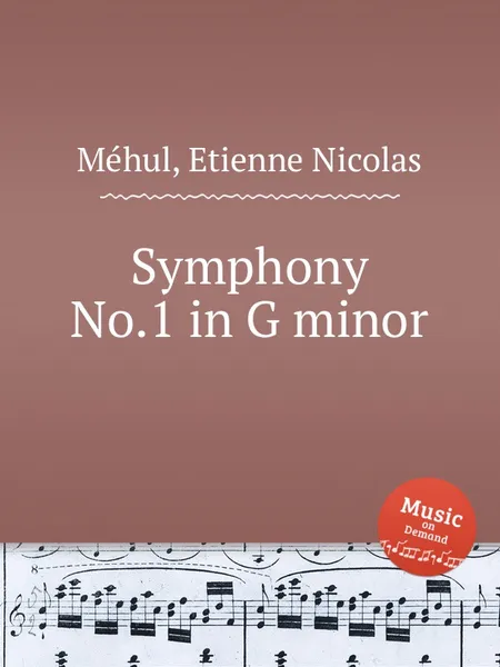 Обложка книги Symphony No.1 in G minor, E.N. Méhul