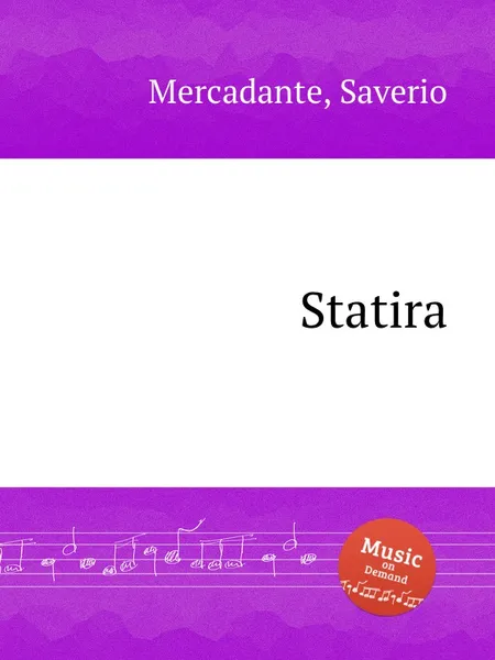 Обложка книги Statira, S. Mercadante