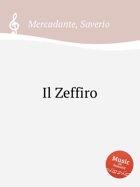 Обложка книги Il Zeffiro, S. Mercadante