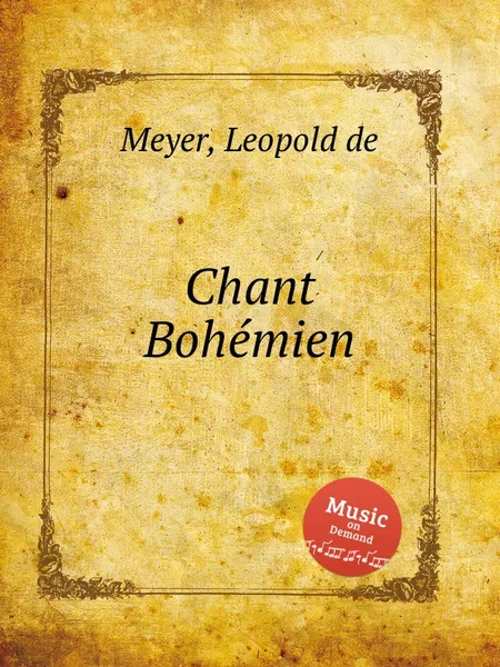 Обложка книги Chant Bohemien, L. de Meyer