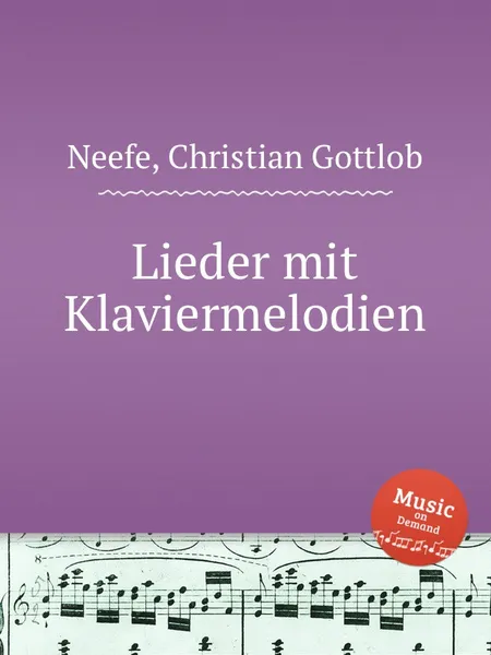 Обложка книги Lieder mit Klaviermelodien, C.G. Neefe