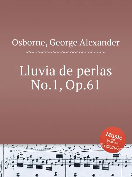 Обложка книги Lluvia de perlas No.1, Op.61, G.A. Osborne