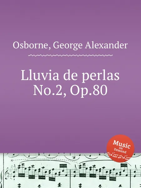 Обложка книги Lluvia de perlas No.2, Op.80, G.A. Osborne