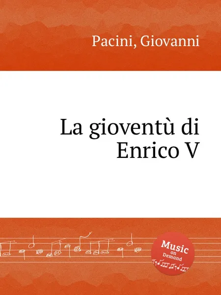 Обложка книги La gioventu di Enrico V, G. Pacini