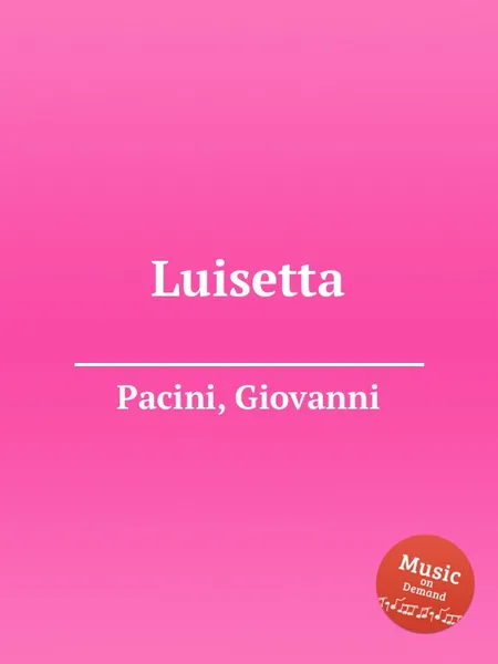 Обложка книги Luisetta, G. Pacini