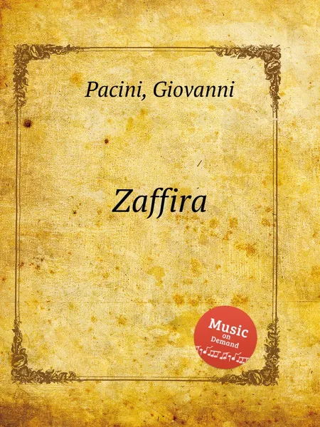 Обложка книги Zaffira, G. Pacini