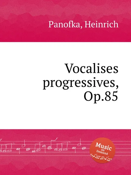 Обложка книги Vocalises progressives, Op.85, H. Panofka