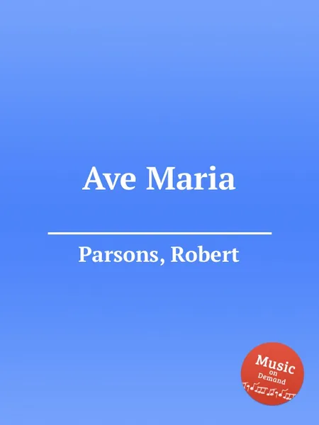 Обложка книги Ave Maria, R. Parsons