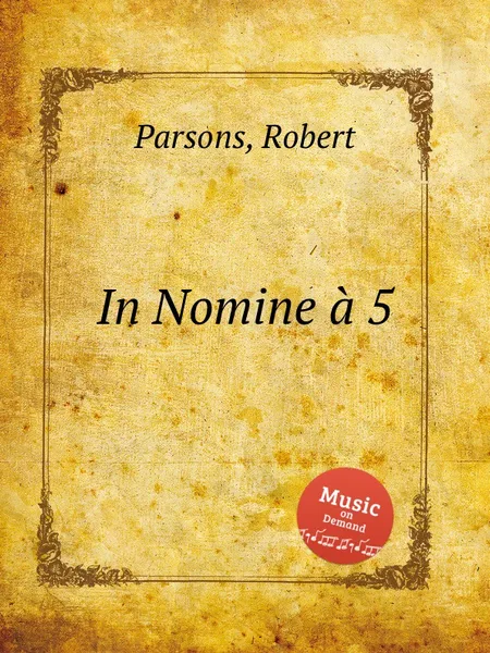 Обложка книги In Nomine a 5, R. Parsons