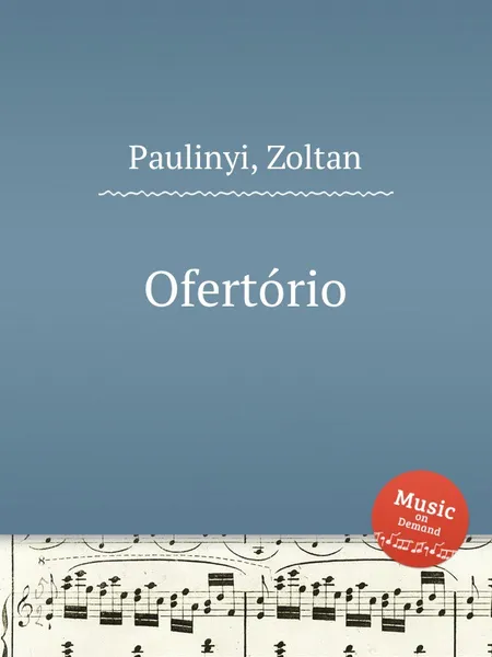 Обложка книги Ofertorio, Z. Paulinyi
