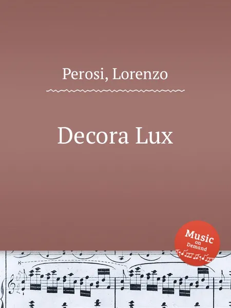 Обложка книги Decora Lux, L. Perosi