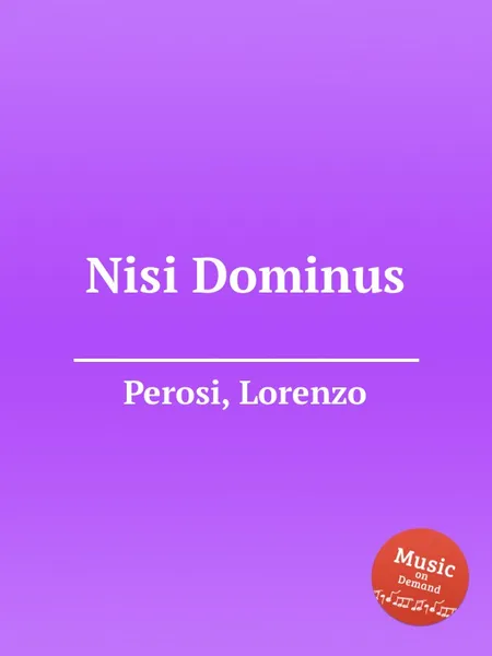 Обложка книги Nisi Dominus, L. Perosi