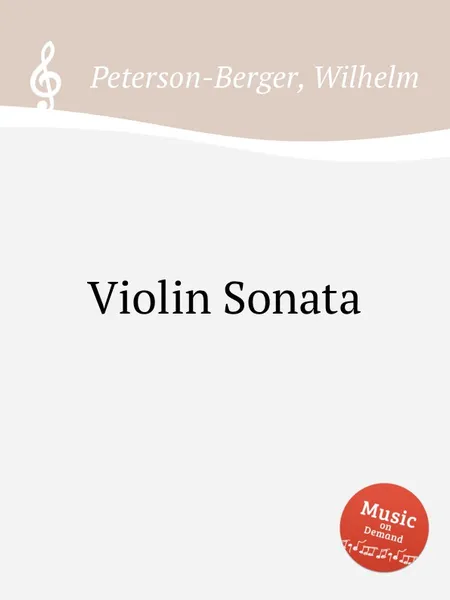 Обложка книги Violin Sonata, W. Peterson-Berger