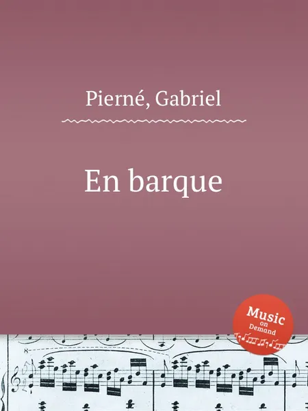 Обложка книги En barque, G. Pierné